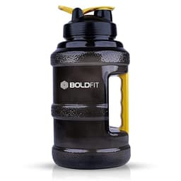 Boldfit Gallon Water Bottle 2.5 Litre for Gym & Sports, Gallon Bottles for Men & Women, Water Gallon 2.5 Litre Gym Water Bottle for Men, Women, Boys & Girls Gym Bottle (Plastic, Black Yellow)