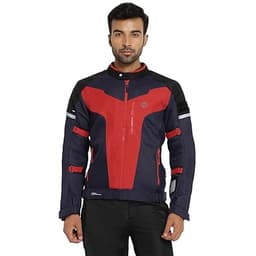 Royal Enfield Windfarer V2 Riding Jacket Dark Navy (S) 38 Cm Pro-Tech Ce Level 2 Protectors At Shoulder, Elbow And Back & Pocket At Chest That Can Be Upgraded Ergo Pro-Tech Ce Level 1 Armours